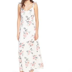 ROW A Flutter Sleeve Maxi Dress